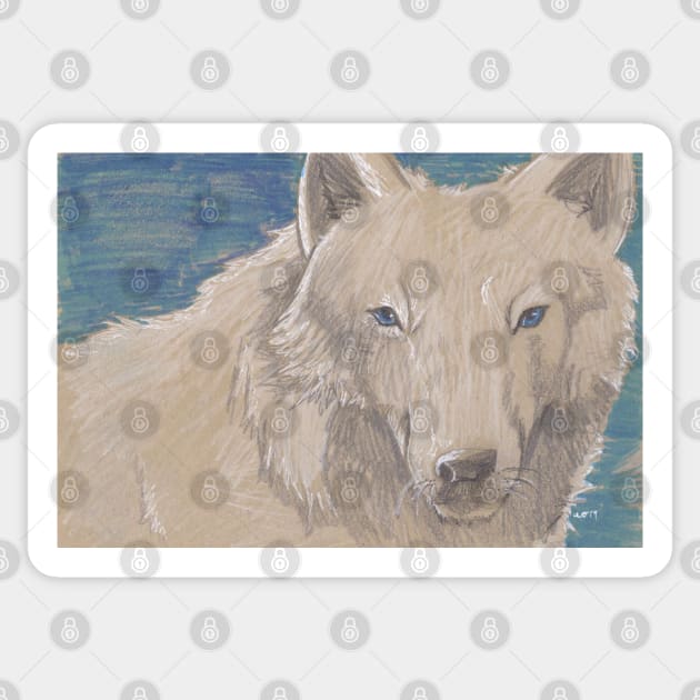 Arctic Wolf Sticker by Absel123